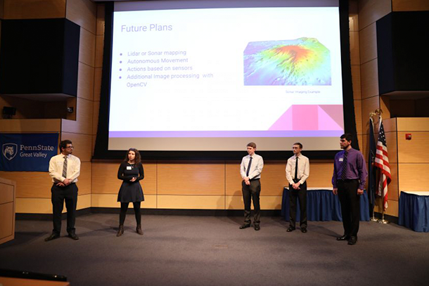 Five students present their final projects