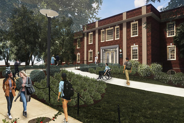 Rendering of the Ritenour Building on Penn State's University Park campus